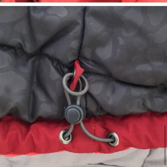 RED Women's Columbia Hooded Winter Ski Jacket  Size S/M Waterproof - Picture 11 of 14